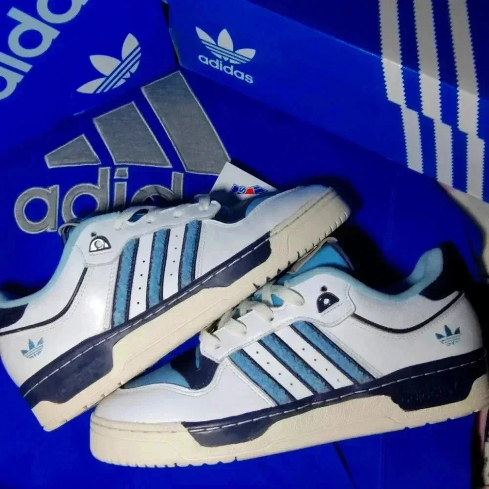 NWT ADIDAS ORIGINALS RIVALRY LOW 86 U.S. MENS SIZE 9.5 CAROLINA BLUE COLORWAY